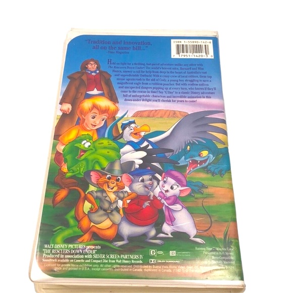 Disney Rescuers Down Under 📼 VHS - Picture 6 of 8